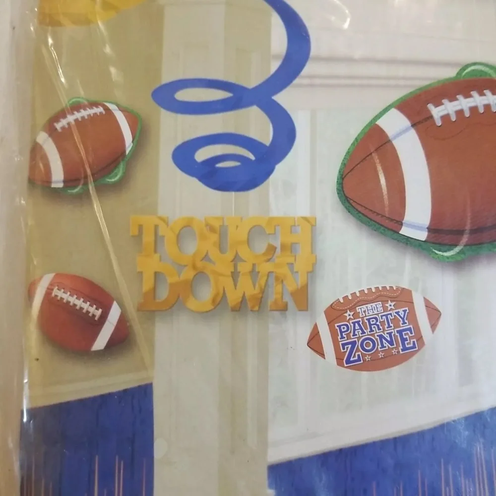 Giant Room Decorating Kit FOOTBALL - The Party Zone - 22 Pieces Mega Value Pack.